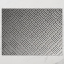 Diamond Plate Faux Pattern Flyers