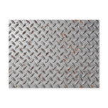Diamond Plate Metal Background Postcard