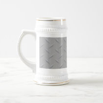Diamond Plate Metal Coffee Mug