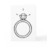 Diamond Ring Greeting Card