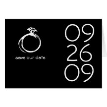 Diamond Ring Save The Date Card