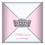 Diamond Tiara Pink Princess Baby Shower Invites