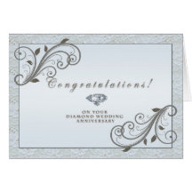 Diamond Wedding Anniversary Card