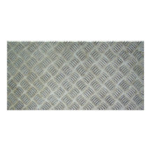 Diamondplated Patterned Metal Texture Panel Photo Cards