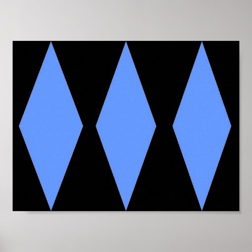 Diamonds abstract Pattern Poster