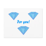 diamonds For you! Post Card