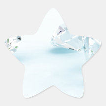 Diamonds-isolated-on-white1587 WHITE DIAMONDS LIGH Star Sticker