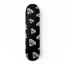diamonds white skateboard
