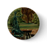 Diana Artemis Sculpture In Gardens Pinback Button