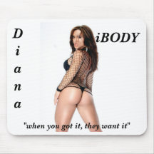 Diana Fishnet Mousepad
