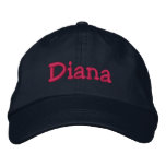 Diana Name Embroidered Baseball Cap