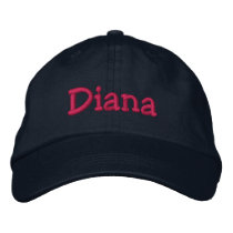 Diana Name Embroidered Baseball Cap