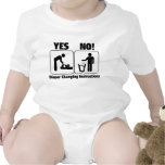 Diaper Changing Instructions Tshirts