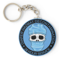 Diaper Hazmat Decontamination Key Chains