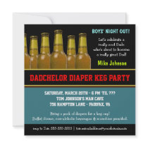 Diaper Keg - Dadchelor Beer Party Invitations