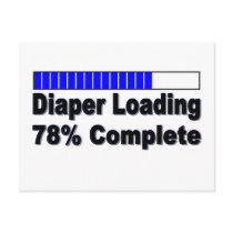 Diaper Loading 78% Complete Infant Apparel Post Cards