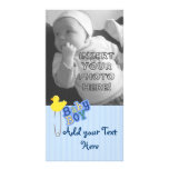 Diaper Pin Duck Baby Boy Picture Card
