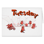 Dias da Semana / Tuesday - cartão cards