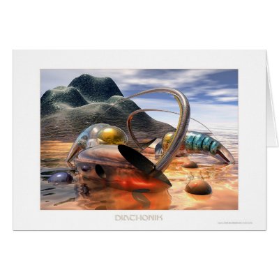 Diathonik Greeting Card by REDINARD