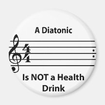 Diatonic_shirt_horizontal_lightBG_v1 Refrigerator Magnet