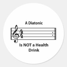 Diatonic_shirt_horizontal_lightBG_v1 Round Sticker