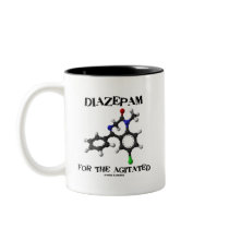 Diazepam For The Agitated (Chemical Molecule) Coffee Mugs