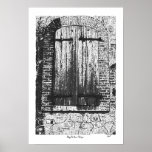 Dibujo Ventana Antigua/Old Window Poster