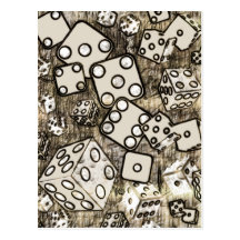 Dice Collage Postcards