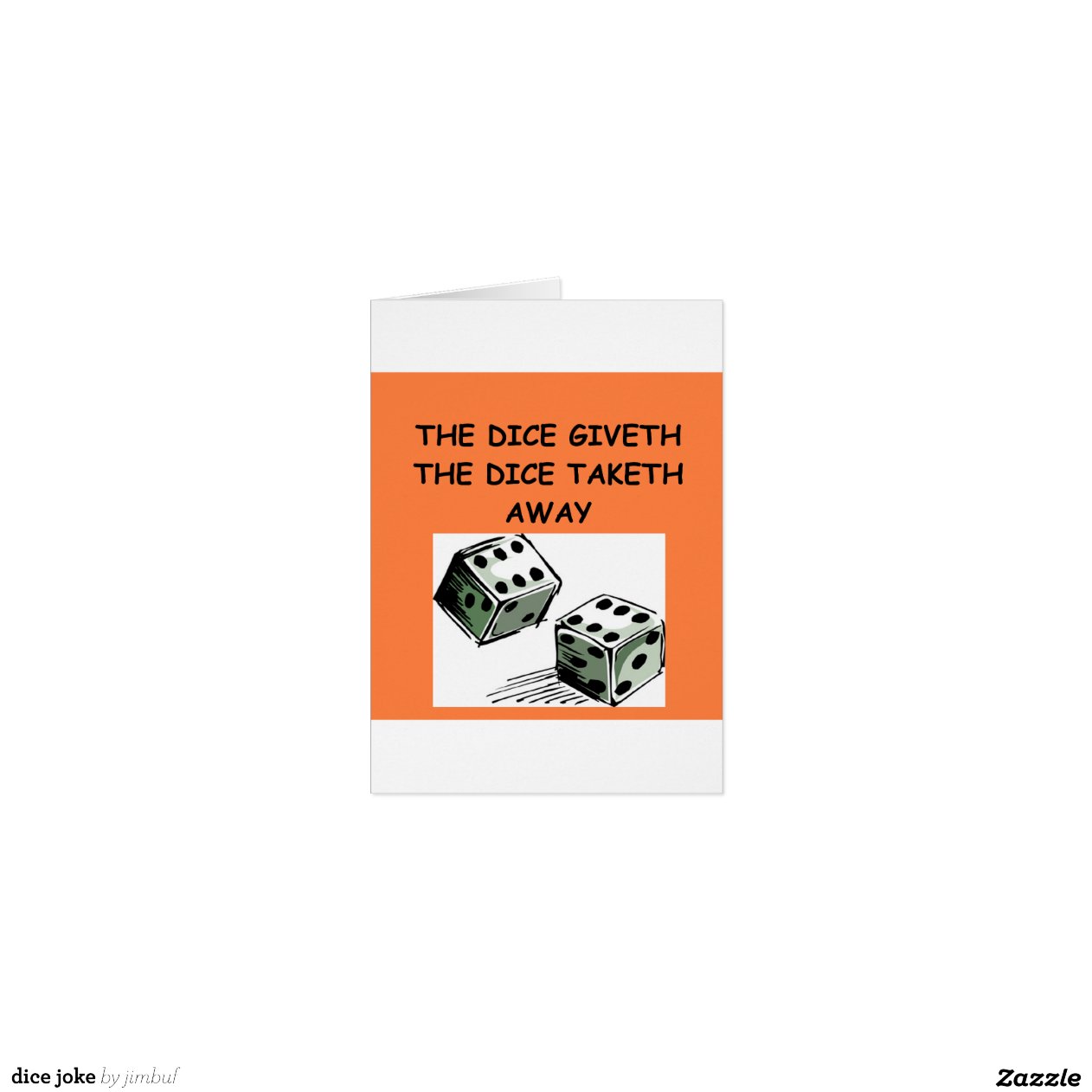 dice joke Zazzle