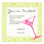 Dice Martini Personalized Invites