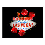 Dice Players Lucky Postcards