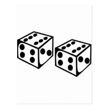 Dice - Six Postcard