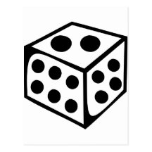 Dice - Two Postcard