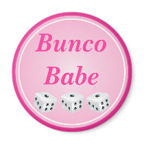 dice with pink circle customisable