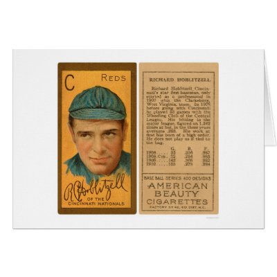 Dick Hoblitzell Reds Baseball 1911 Greeting Cards by lc_baseball
