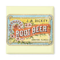 Dickey Root Beer-1899 - distressed Refrigerator Magnet