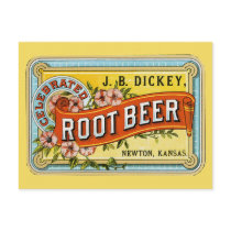 Dickey's Vintage Root Beer Ad - Postcard
