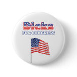 Dicks for Congress Patriotic American Flag Pin
