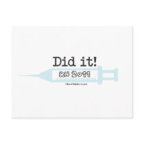 Did it! RN 2011 Nurse Graduate Post Card