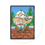 Did New Yorker Kill Humpty Dumpty? Cartoon Gifts stickers