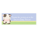 Diddles Farm moo-Cow Baby Shower Favour Tag B business cards