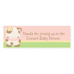 Diddles Farm moo-Cow Baby Shower Favour Tag business cards