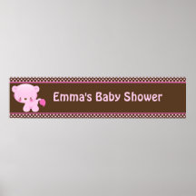 Diddles Girl Lion Birthday Banner Poster