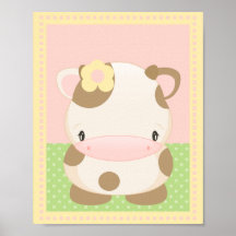 Diddles Moo-Cow Art Print