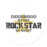 Didgeridoo Rock Star by Night Sticker