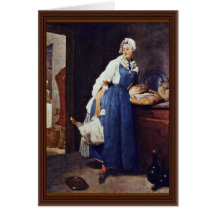 Die Besorgerin By Chardin Jean-Baptiste Siméon (Be Card