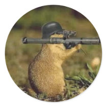 Die Fox Die Round Sticker