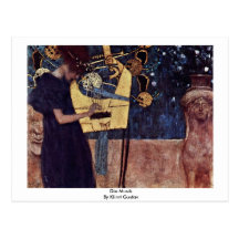 Die Musik By Klimt Gustav Postcard