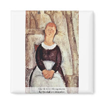 Die Schöne Drogeristin By Modigliani Amedeo Magnet