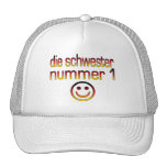 Die Schwester Nummer 1 - Number 1 Sister in German Mesh Hats